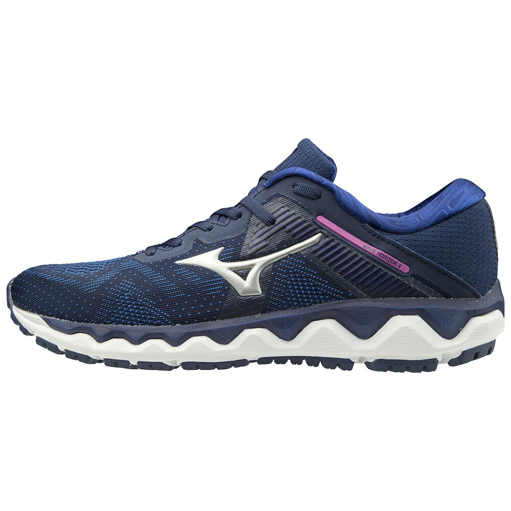 Mizuno Wave Horizon 4 - Bayan Koşu Ayakkabısı - Mavi Türkiye (WRQAVU-190)